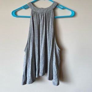 Gray, flown tank top